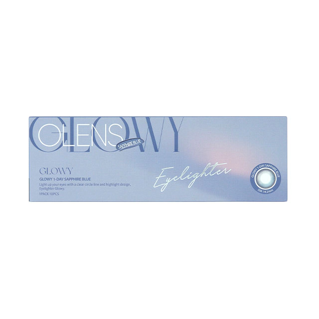 Olens Glowy 1day 사파이어블루(1박스 10개들이) 이미지 3