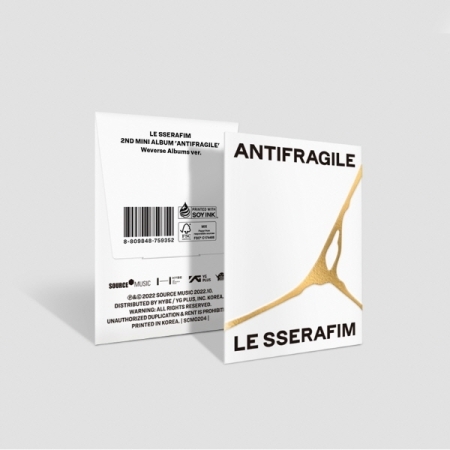 [ウィーバース]ルセラフィム（LE SSERAFIM） - ANTIFRAGILE（2ndミニアルバム）Weverse Albums Ver。 [シンナラ特典ブックマーク売り切れ] 画像 0