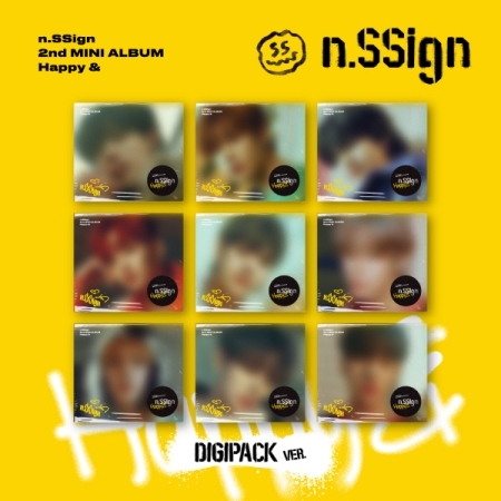 [デジパック/セット] n.SSign (エンサイン) - ミニ2集 [Happy &] (Digipack ver.) 9種セット 画像 0